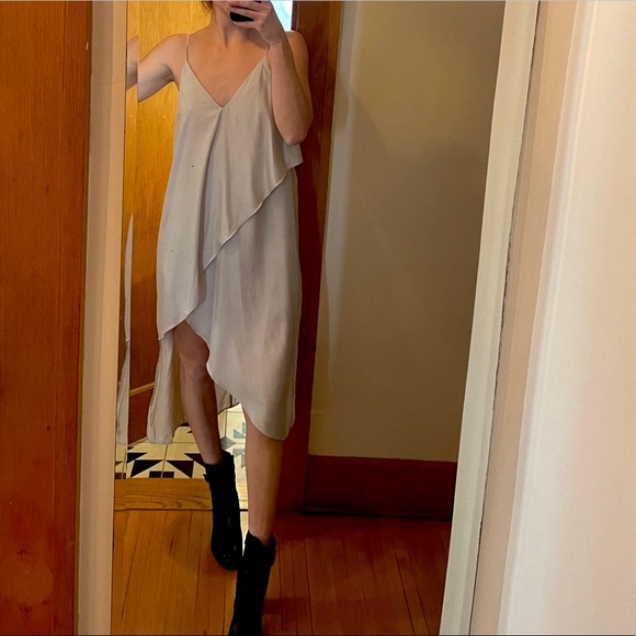 Free People stunning silver layered dress - Picture 3 of 12